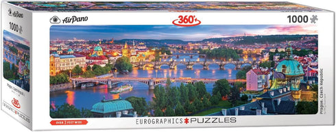 EuroGraphics 1000 Piece Puzzle (Panorama) Prague Czech Republic Jigsaw Puzzle