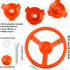 Playground Steering Wheel Accessories, Plastic Swingset Steering Wheel for Outdoor Backyard Playset (1, Orange)