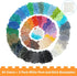 5400PCS Pixel Bricks, 1X1 Round Plates with 54 Colors and 2 Pack 10”x10” White Peel-and-Stick Baseplates Kit