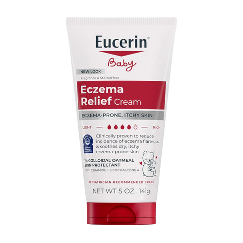 Eucerin Baby Eczema Relief Body Cream, Steroid & Fragrance Free for 3+