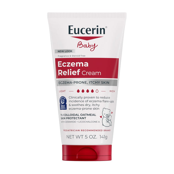 Eucerin Baby Eczema Relief Body Cream, Steroid & Fragrance Free for 3+