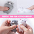 Nutty Toys Squishy Cat Set, 2" Soft Silicone Kawaii Kitties, Top Stress Relief Toy, Unique Gifts for Teens