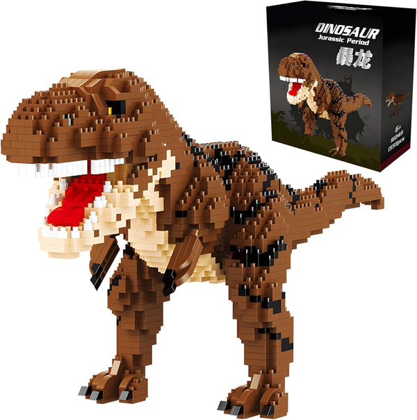 CSNRHG Dinosaur Tyrannosaurus Building Blocks Model Decor Micro Mini Blocks Toy Birthday for