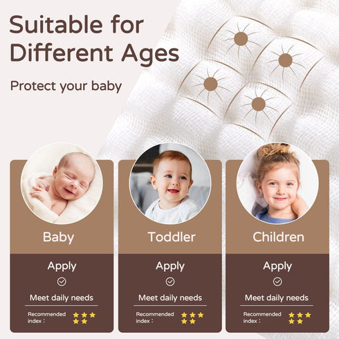 2 Pack 100% 32x32Inch, Essential,White-2 Pack Yoofoss Hooded Baby Towels for Newborn Muslin Organic Cotton Baby Bath