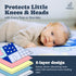50x50 Inch Tummy TODALE Foldable Baby Play Mat - Thick Padded Floor Mat for Crawling and Time - Non-Slip, Waterproof
