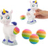 Hog Wild Pooping Unicorn Ball Popper Toy - Includes 4 Soft Foam Balls, Safe for Indoor/Outdoor Play