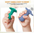 2 Pcs Baby Spoons Toddler Spoons for Self Feeding, Stainless Steel Kids Spoons with Silicone Round Handle, BPA Free