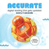 Aquatopia Fergus Frog Baby Bath Thermometer Floating Toy, Digital Audible Alarm, Orange, Baby Bath Essentials