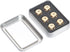 Metal Dice Set 6pcs, Solid Brass Dice with Gift Metal Case and Portable Bag for Board Game, Poker, Role Playing