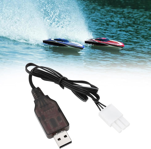 Briny River 2S 6.4V 600mA EL4.5-3P Life USB to Plug Batteries Charging Wire for Most Model Remote Control Cars Trucks