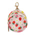 Strawberry Round Pacifier Storage Case with Zipper, Portable Pacifier Case for Travel,