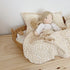 Summer MKXI Cute Floral Muslin Blanket Girly Comforter Yellow Flowers Pattern Nursery Swaddling Blankets Easy Care