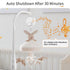 Motor,23 Inch,Volume Control,3 Mobile,35 Lullabies,30 FEISIKE Baby Crib Mobile Arm with Music Box Spin Modes(Turn