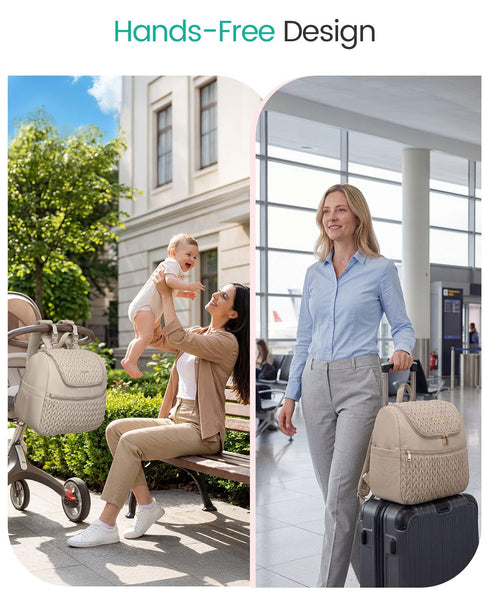 S1/S2 13" Backpack Qualyphant Breast Pump Bag for Spectra & Medela Insulated Cooler Bag, Laptop Sleeve, Diaper Bags
