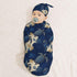 Sets Turtle Starfish Seahorse Newborn Swaddle Blankets Hat Soft Baby Receiving Blanket Swaddle Sack for Baby Shower