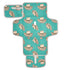 Kagirah Wild West Spots Pattern Portable Changing Pad with Built-in Pillow, Waterproof Foldable