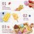 Playset 3 4 5 HERSITY Wooden Ice Cream Stand for Kids, Ice Cream Popsicle Toy Pretend Play Food Kitchen Accessories