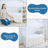 28" 52" 14" Cottington Lane Ivory Crib Skirt Dust Ruffle, Soft & Durable Nursery Crib Toddler Bedding Skirt for Baby