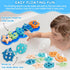 1-3 10 Set Baby Bath Toys, Mold Free Silicone Shape Sorting & Stacking Bath Toys for Kids Ages with Cute Floating