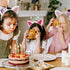 Cat Ears Headbands - 4pcs Dollhouse Birthday Party Accessories, Flannel Cartoon Cosplay Headpiece & Glitter Hair Clips