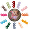 Hearuers Baby Hair Clips -Tiny Hair Barrettes for Baby Girls Fully Lined Wrapped