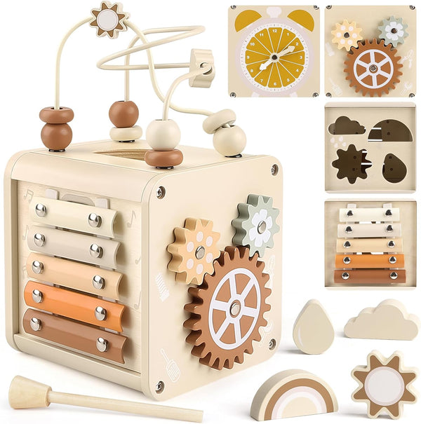 Vanplay Montessori Toys for 1+ Year Old Girls Boy Gifts, Wooden Sensory