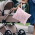VBCVBGFH 4 Pack Rose Floral Wet Bag Waterproof Washable Reusable Wet Dry Bag for Swimsuit Clothes Cloth Diaper Travel