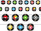 3 Packs Rock and Roll Music Party Decorations, 21 Pcs 7 Inch 1950's Paper Record Cutout Banner for 50s 70s 90s