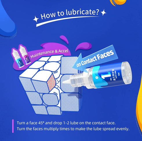 Set (V2 V3 10mL CuberShop GAN Lube Bundle & Lube), Big Speed Cubing Lubricant Bundle, GAN Professional Lubrication