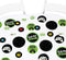Giant Circle Confetti - Big Dot of Happiness Game Zone - Pixel Video Game Party Decorations - 27 Count
