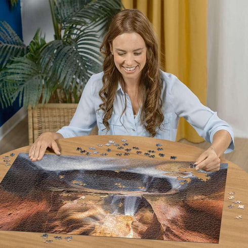 Ravensburger Puzzle 12000801 - Der Wasserfall im Red Canyon - 1500 Teile Puzzle for Adults