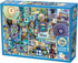 Cobble Hill 1000 Piece Puzzle - Rainbow Collection: Blue with Sample Poster Included
