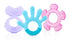 Nuby 3 Step Soothing Teether Set, 3 Piece for Front, Middle, Back Teeth - Pink/Purple, 3 m+