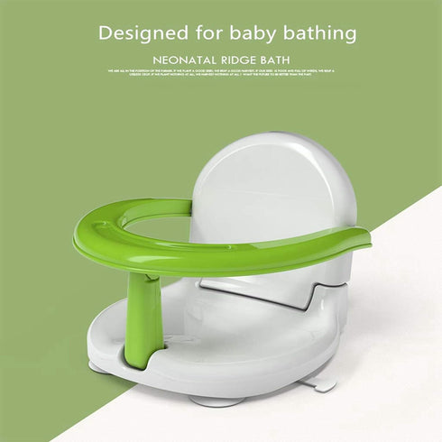 Lucakuins 6-18 Foldable Non Slip Bath Seat - Baby Bathtub Chair for Sitting Up, Wrap-Around Seat with Suction Cups