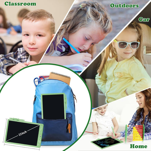 LCD Writing Tablet, 11 Inch Colorful Doodle Board, Kids Games Toys Drawing Pad, Toddler Learning Toys for 3-8 Years Old