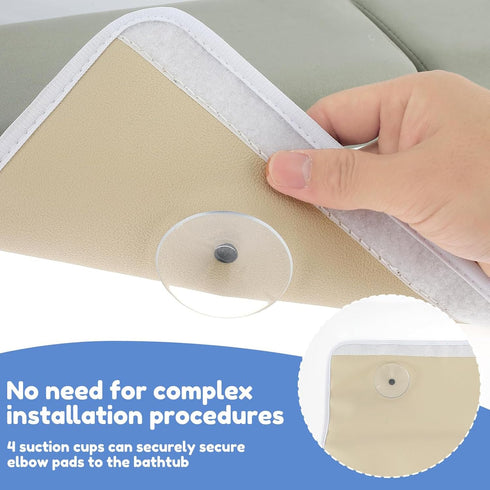 Generic 2 Elbow Set, 4 Baby Bath Kneeling Pad - X Rest Mat Soft Washable Foam Cushion, Non-Slip Support | Comfortable