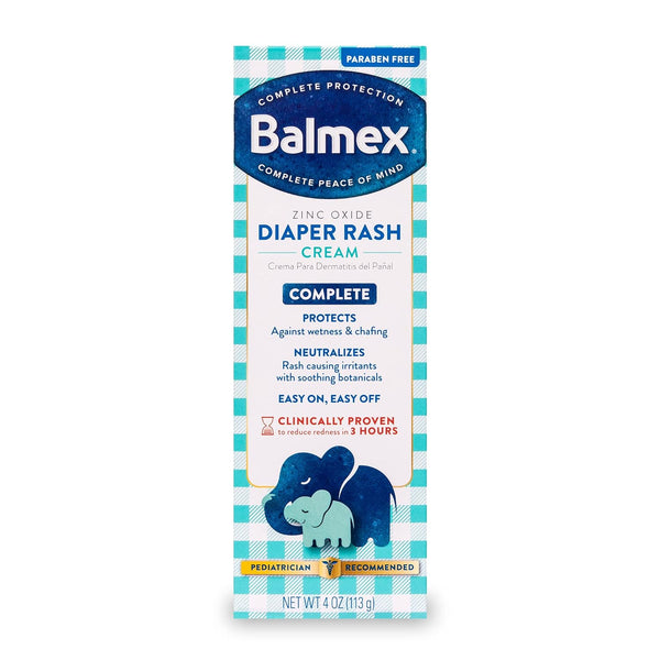Balmex Complete Protection Baby Diaper Rash Cream with Zinc Oxide + Soothing