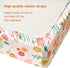HomGoodz 52 28 Inches Floral Crib Sheets for Baby Girls x Fitted Crib Sheet for Standard Crib and Toddler Mattress,Baby