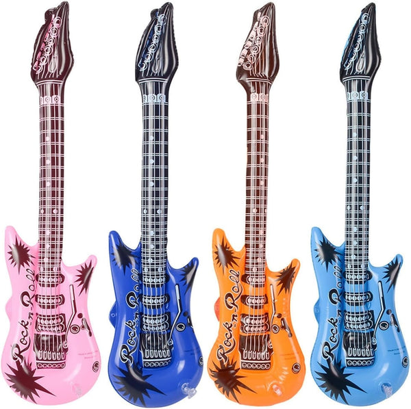 Rhode Island Novelty 24 Inch Rock Guitar Inflatables, One Dozen