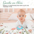 Bohemian Floral Baby Growth Blanket for Boys - Monthly Milestone Photography Prop