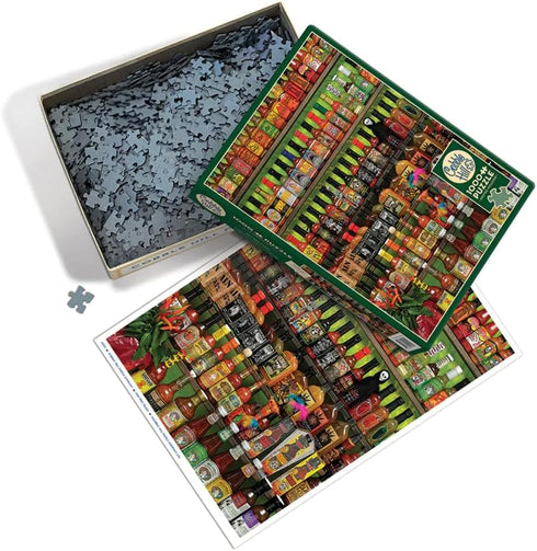 Cobble Hill 1000 Piece Puzzle - Hot Hot Sauce - Sample Poster Included