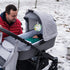 2 Pack No Touching Baby Car Seat Sign, Please Don't Touch Baby Safety Sign with Hanging Straps and Clip, Green Leaves