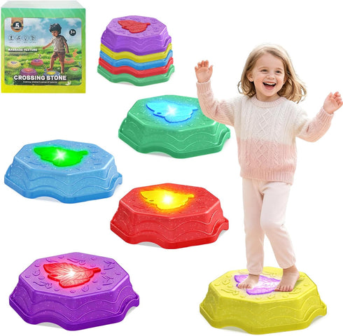 Stepping Stones for Kids with Light & Music,Toddler Sensory Toy for Obstacle