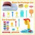2 1 Sets 2-4-8, 3 8 Dough,2 oz in Color Dough for Kids Ages Kitchen Creations Ice Cream Pizza Maker Machine, Art Crafts