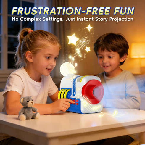 32 4 Story Projector for Kids, Educational Story Dream Machine with Stories & Science Cartridges, Audio Books