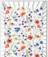 CaTaKu Crib Sheets for Girls & Boys - Wildflowers Poppy Baby Sheets, Neutral