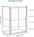 Countertop 3 2 HBlife Baby Bottle Storage Organizer for Cabinet, Tiers Adjustable Clear Acrylic Bottles Storage Station