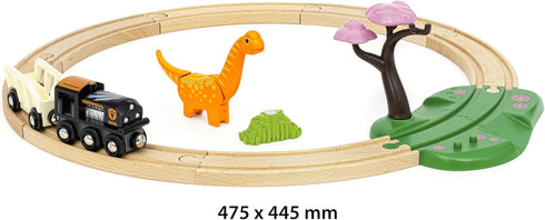 36098 Set 3 BRIO World Dinosaur Circle | Toy Train for Kids Aged Years Up