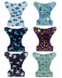 Pack 13, 6pcs Diapers+6pcs babygoal Boy Cloth Diapers of Baby Reusable Washable Pocket Nappy, Rayon from Bamboo