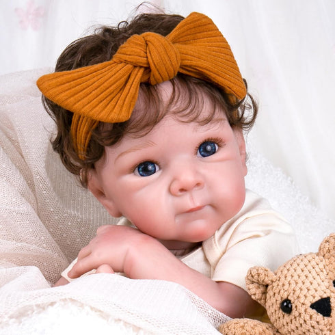 Aori Lifelike Reborn Baby Dolls - Realistic 20 Inch Girl Newborn Doll with Gift Box Set for Kids 3+